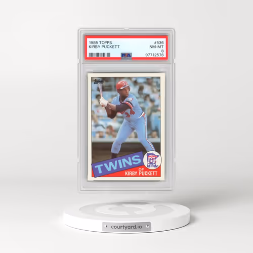 1985 Topps #536 Kirby Puckett (PSA 8 NM-MT)