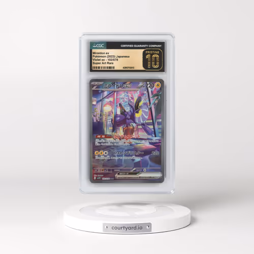 2023 Violet ex #102/078 Miraidon ex - Super Art Rare (CGC 10 PRISTINE)