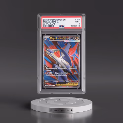 2025 Pokémon Meg EN-Mega Evolution #163 Mega Latias EX - Holo Ultra Rare (PSA 9 MINT)