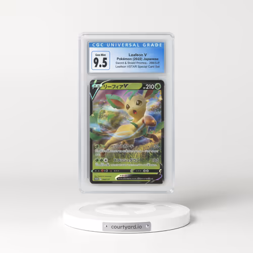 2019 Sword & Shield Promos #268/S-P Leafeon V - Holo Leafeon VSTAR Special Card Set (CGC 10 GEM MINT)