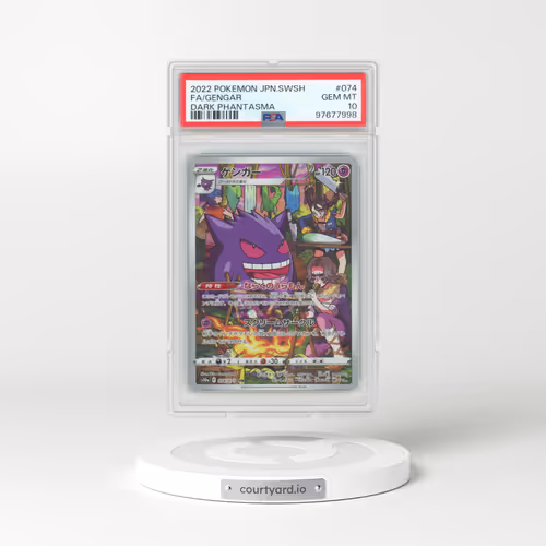 2022 Pokémon Sword & Shield Dark Phantasma #074 Gengar - Full Art (PSA 10 GEM MINT)