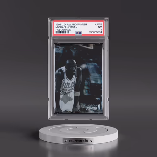 1991 Upper Deck Award Winner Hologram #AW1 Michael Jordan (PSA 7 NM)