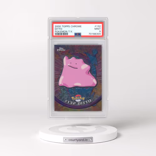 2000 Topps Chrome Pokémon T.V. #132 Ditto (PSA 9 MINT)