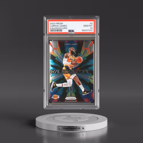 2023 Panini Prizm Kaleidoscopic #2 LeBron James (PSA 10 GEM MINT)