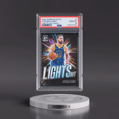 2024 Panini Donruss Optic Lights Out #7 Stephen Curry - Holo (PSA 10 GEM MINT)