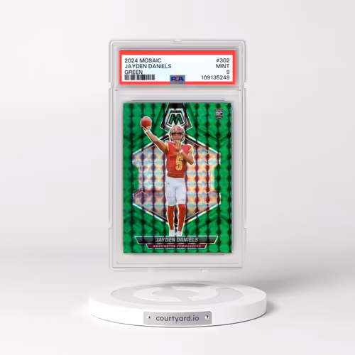 2024 Panini Mosaic #302 Jayden Daniels - Green (PSA 9 MINT)