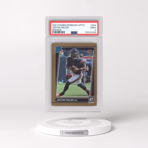 2021 Panini Donruss Optic #204 Justin Fields - Bronze (PSA 9 MINT)