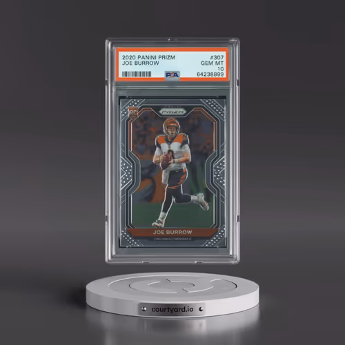 2020 Panini Prizm #307 Joe Burrow (PSA 10 GEM MINT)