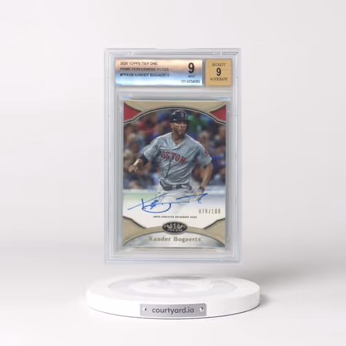 2020 Topps Tier One Prime Performers Autographs #PPAXB Xander Bogaerts (BGS 9 MINT)