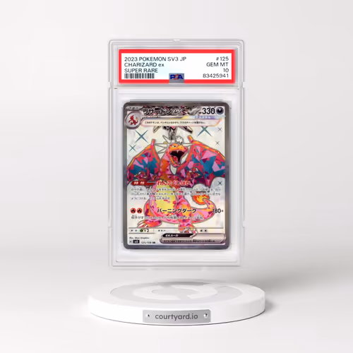 2023 Pokémon SV3-Ruler of the Black Flame #125 Charizard EX - Holo Super Rare (PSA 10 GEM MINT)