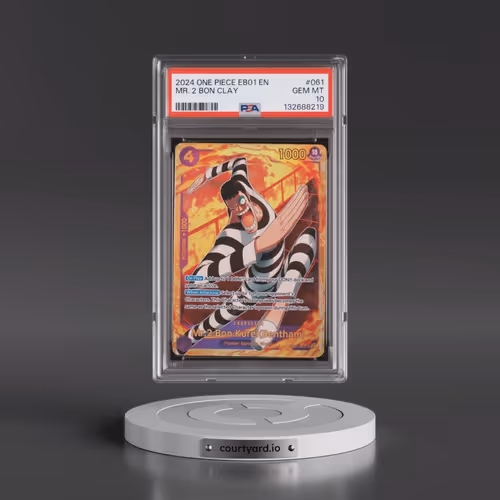 2024 One Piece Extra Booster -Memorial Collection #061 Mr. 2 Bon Clay (PSA 10 GEM MINT)