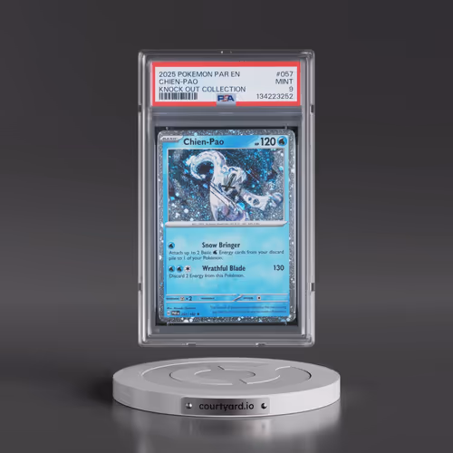 2025 Pokémon Par EN-Paradox Rift #057 Chien-Pao - Knock Out Collection (PSA 9 MINT)