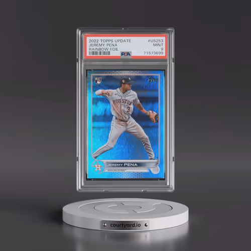 2022 Topps Update #US253 Jeremy Pena - Rainbow Foil (PSA 9 MINT)