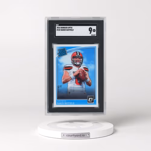 2018 Donruss Optic #153 Baker Mayfield (SGC 9 MINT)