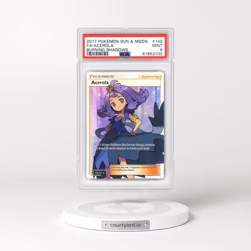 2017 Burning Shadows #142 Acerola - Full Art Holo (PSA 9 MINT)