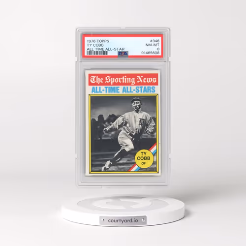 1976 Topps #346 Ty Cobb - All Time All-Star (PSA 8 NM-MT)