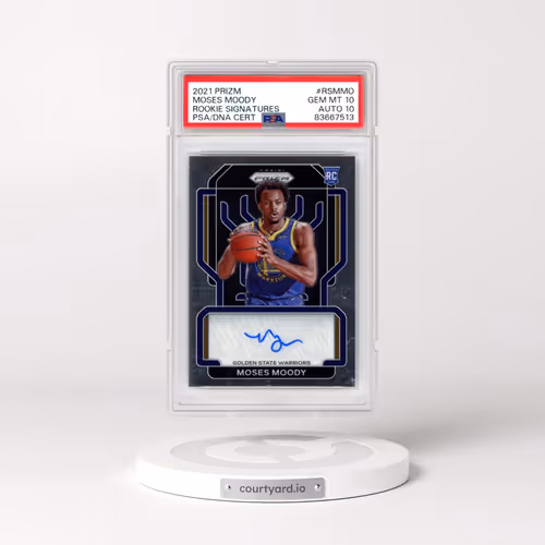 2021 Panini Prizm Rookie Signatures #RSMMO Moses Moody (PSA 10 GEM MINT)