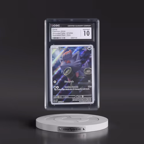 2024 Pokémon Sfa EN-Shrouded Fable #075 Zorua - Illustration Rare (CGC 10 GEM MINT)