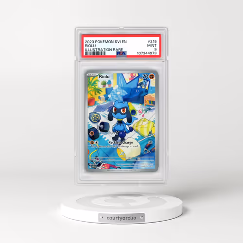 2023 Pokémon Svi EN-Scarlet & Violet #215 Riolu - Illustration Rare (PSA 9 MINT)