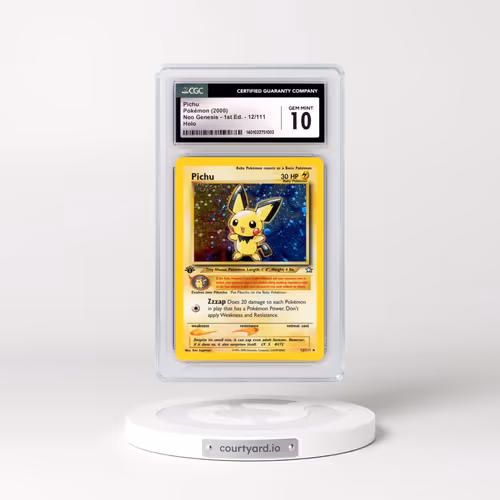 2000 Neo Genesis #12/111 Pichu - 1st Edition Holo (CGC 10 GEM MINT)