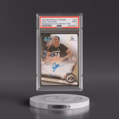 2023 Bowman University Chrome Bowman Chrome Prospects Autographs #CW Cody Williams - Refractor (PSA