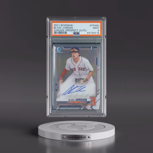 2021 Bowman Chrome Prospect Autographs #CPABJ Blaze Jordan (PSA 9 MINT)
