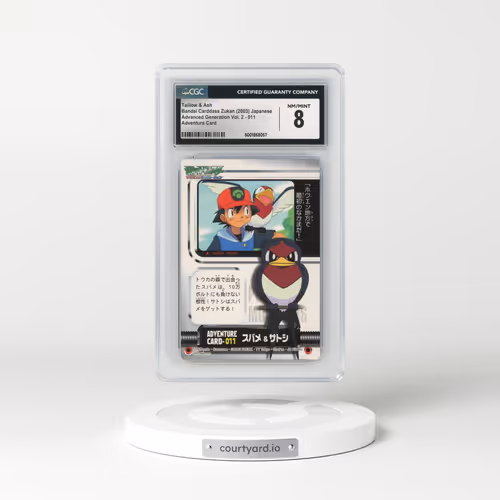 2003 Advanced Generation Vol. 2 #011 Taillow & Ash - Adventure Card (CGC 8 NM-MT)