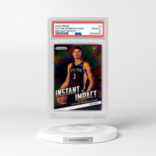 2023 Panini Prizm Instant Impact #3 Victor Wembanyama (PSA 10 GEM MINT)