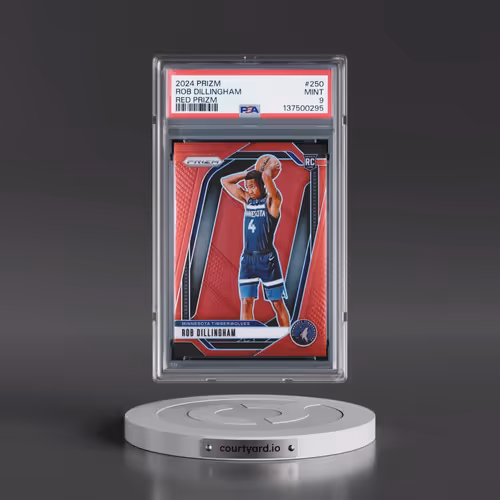 2024 Panini Prizm #250 Rob Dillingham - Red Prizm (PSA 9 MINT)