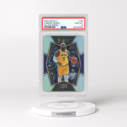 2021 Panini Select #195 LeBron James - Silver Prizm (PSA 10 GEM MINT)