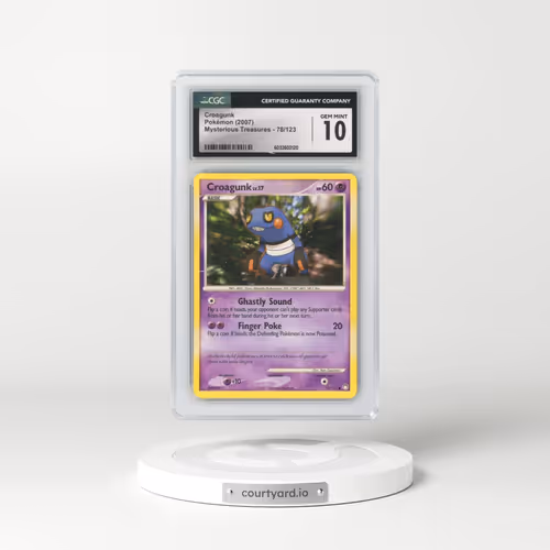 2007 Mysterious Treasures #78/123 Croagunk (CGC 10 GEM MINT)