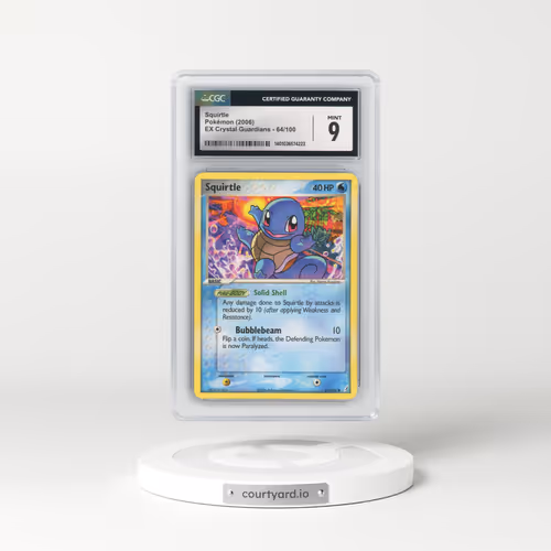 2006 EX Crystal Guardians #64/100 Squirtle (CGC 9 MINT)