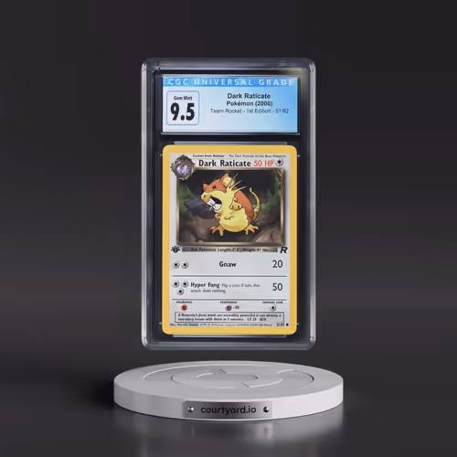 2000 Team Rocket #51/82 Dark Raticate - 1st Edition 1st Edition (CGC 10 GEM MINT)