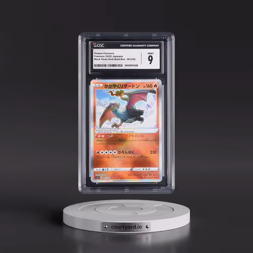 2023 Ruler of the Black Flame Deck Build Box #001/038 Radiant Charizard - Holo (CGC 9 MINT)