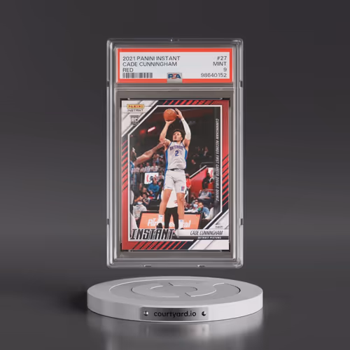 2021 Panini Instant #27 Cade Cunningham - Red (PSA 9 MINT)
