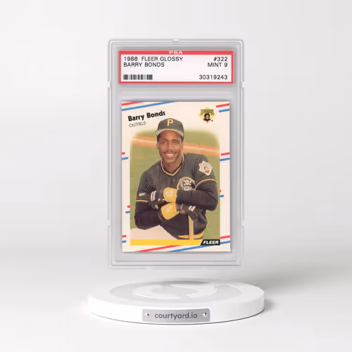 1988 Fleer Glossy #322 Barry Bonds (PSA 9 MINT)