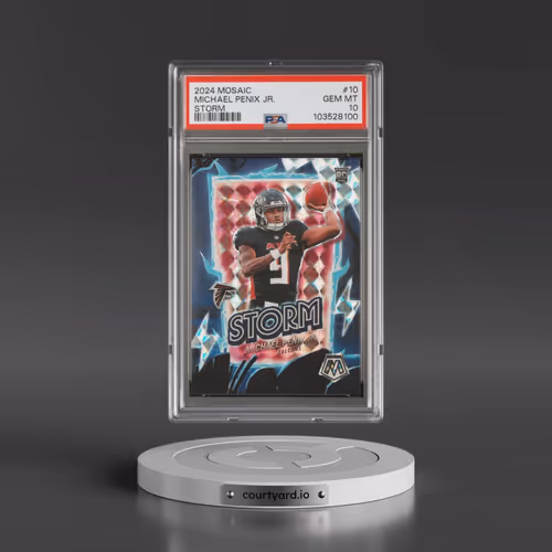 2024 Panini Mosaic Storm #10 Michael Penix Jr. (PSA 10 GEM MINT)
