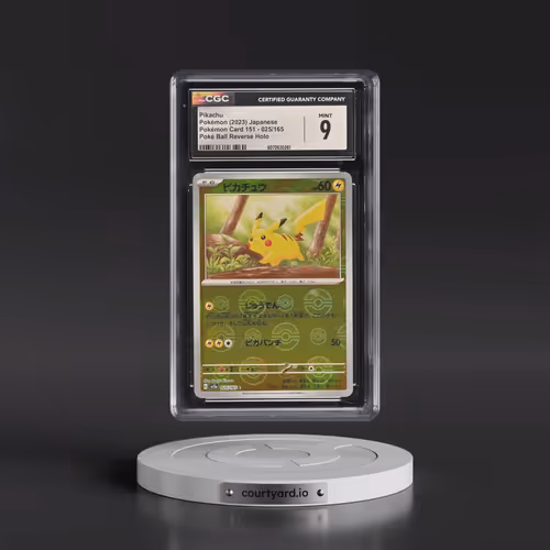 2023 Pokémon Card 151 #025/165 Pikachu - Reverse Holo Poké Ball (CGC 9 MINT)