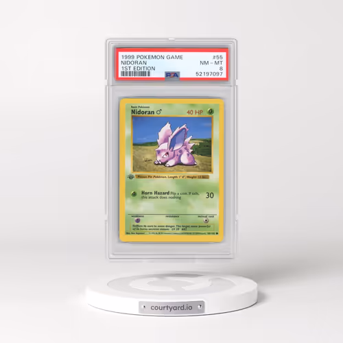 1999 Pokémon Game #55 Nidoran - 1st Edition (PSA 8 NM-MT)