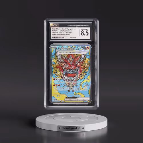 2024 Pokémon Sv8a-Terastal Fest EX #204 Hearthflame Mask Ogerpon EX - Holo Special Art Rare (CGC 8.5