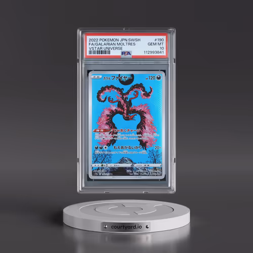 2022 Pokémon Sword & Shield Vstar Universe #190 Galarian Moltres - Full Art (PSA 10 GEM MINT)