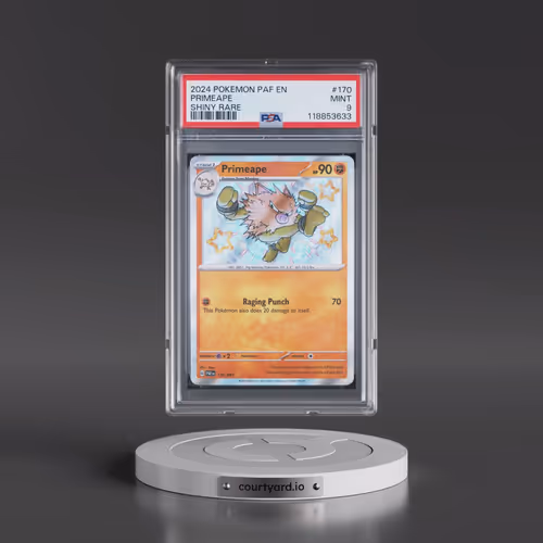 2024 Pokémon Paf EN-Paldean Fates #170 Primeape - Shiny Rare (PSA 9 MINT)