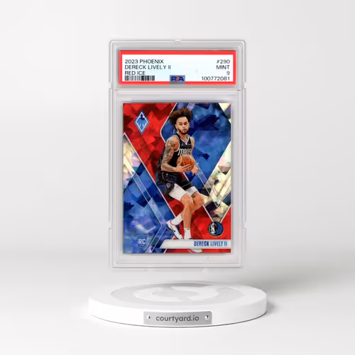 2023 Panini Phoenix #290 Dereck Lively II - Red Ice (PSA 9 MINT)