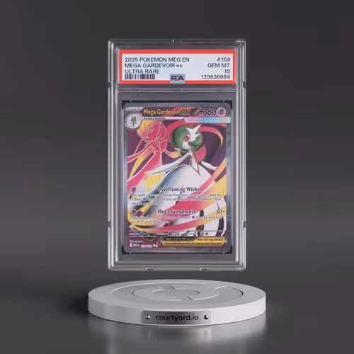 2025 Pokémon Meg EN-Mega Evolution #159 Mega Gardevoir EX - Holo Ultra Rare (PSA 10 GEM MINT)