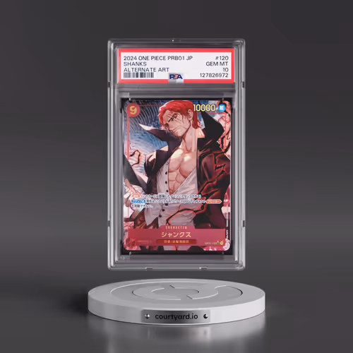 2024 One Piece Japanese PRB01-Premium Booster -One Piece Card the Best #120 Shanks - Alternate Art (