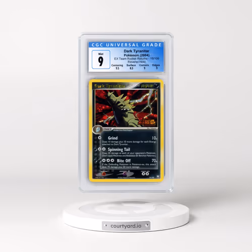 2004 EX Team Rocket Returns #19/109 Dark Tyranitar - Reverse Holo (CGC 9 MINT)