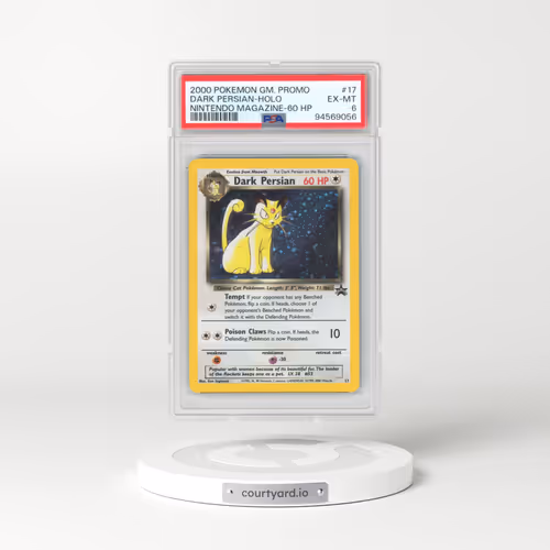 2000 Pokémon Game Promo #17 Dark Persian - Holo Nintendo Magazine-60 HP (PSA 6 EX-MT)