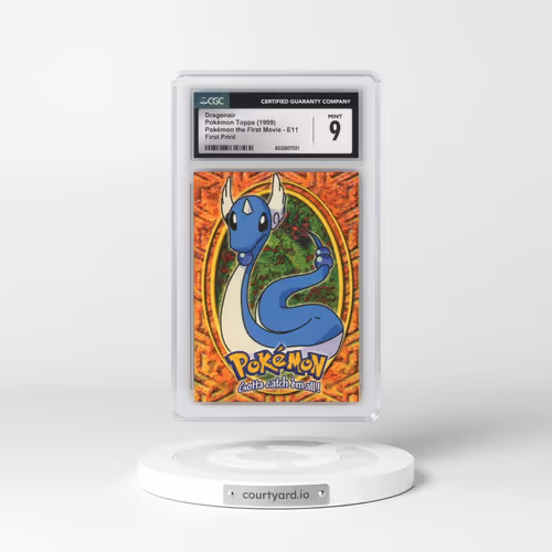 1999 Pokémon the First Movie #E11 No.148 Dragonair - First Print (Blue Topps Logo) (CGC 9 MINT)