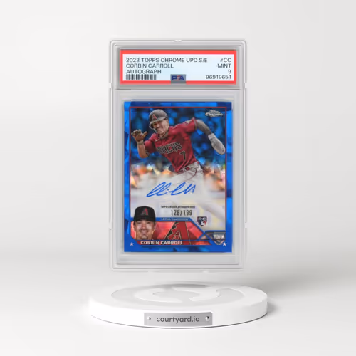 2023 Topps Chrome Update Sapphire Edition Autograph #CC Corbin Carroll (PSA 9 MINT)