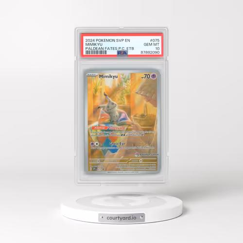 2024 Pokémon Svp EN-SV Black Star Promo #075 Mimikyu - Paldean Fates Pokemon Center Elite Trainer Box (PSA 10 GEM MINT)